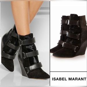 Isabel Marant wedge heel boots